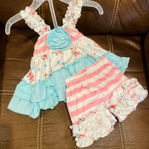 RicRac & Ruffles-Short Set 3/6M